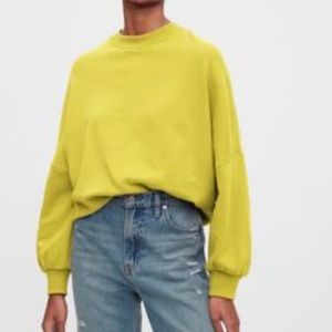 Gap Oversized High Neck Pullover Sweatshirt